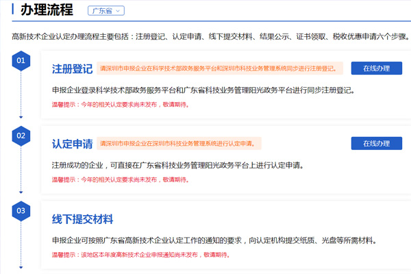 廣東省高新技術(shù)企業(yè)申報流程，詳細(xì)圖文介紹