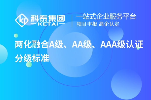 兩化融合A級、AA級、AAA級認證分級標準