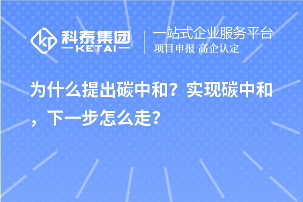 為什么提出碳中和？實現(xiàn)碳中和，下一步怎么走？
