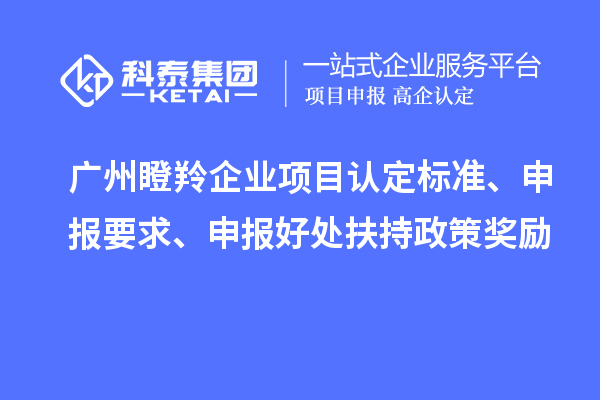 廣州瞪羚企業(yè)項目認定標準、申報要求、申報好處扶持政策獎勵