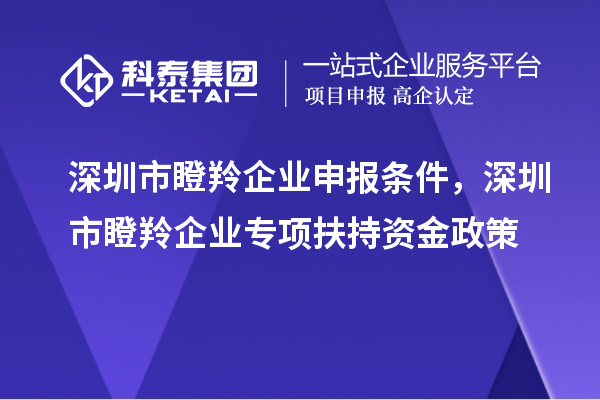 深圳市瞪羚企業(yè)申報(bào)條件，深圳市瞪羚企業(yè)專(zhuān)項(xiàng)扶持資金政策