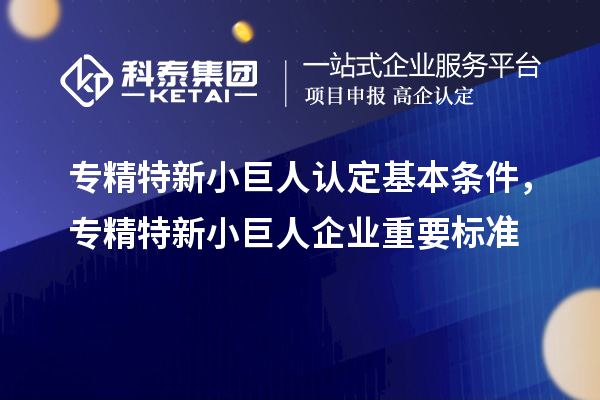 專精特新小巨人認(rèn)定基本條件，專精特新小巨人企業(yè)重要標(biāo)準(zhǔn)