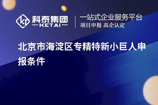 北京市海淀區(qū)<a href=http://www.xljuanlianmen.com/fuwu/zhuanjingtexin.html target=_blank class=infotextkey>專精特新小巨人申報(bào)</a>條件