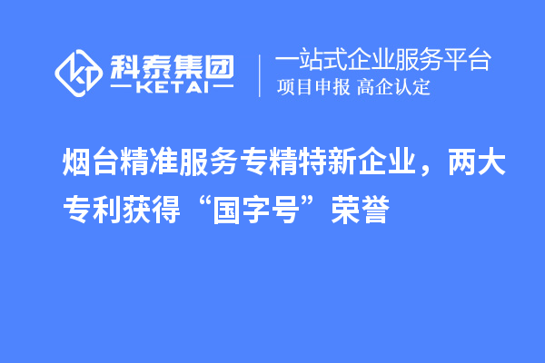 煙臺(tái)精準(zhǔn)服務(wù)專(zhuān)精特新企業(yè)，兩大專(zhuān)利獲得“國(guó)字號(hào)”榮譽(yù)