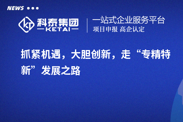 抓緊機(jī)遇，大膽創(chuàng)新，走“專精特新”發(fā)展之路