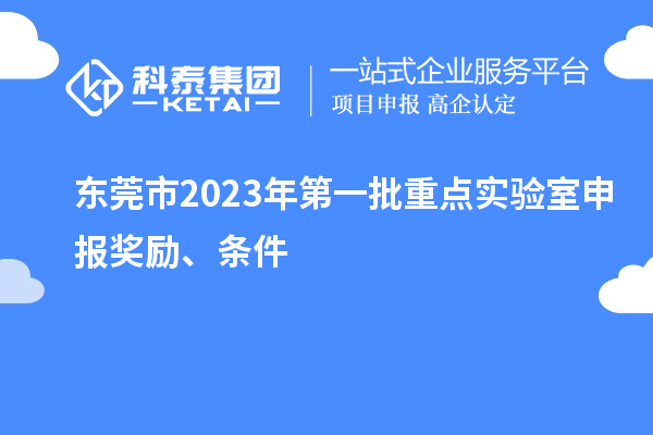 東莞市2023年第一批重點(diǎn)實(shí)驗(yàn)室申報(bào)獎(jiǎng)勵(lì)、條件
