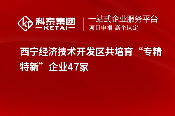 西寧經濟技術開發(fā)區(qū)共培育“專精特新”企業(yè)47家
