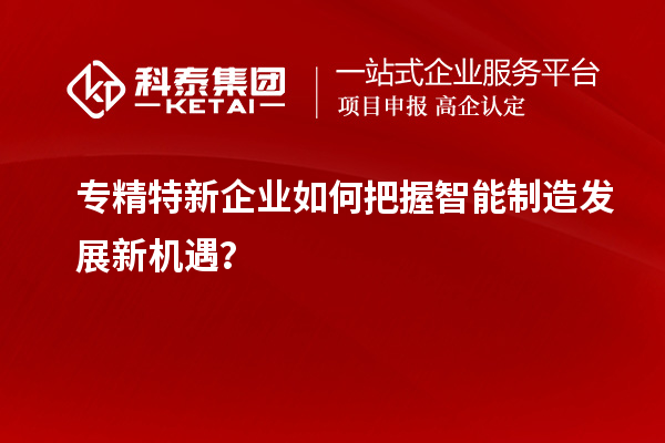 專精特新企業(yè)如何把握智能制造發(fā)展新機(jī)遇？