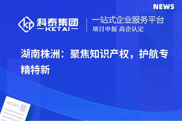 湖南株洲：聚焦知識產(chǎn)權(quán)，護航專精特新