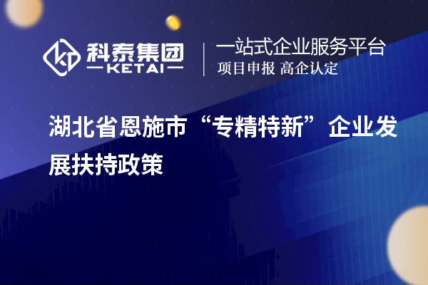 湖北省恩施市“專(zhuān)精特新”企業(yè)發(fā)展扶持政策