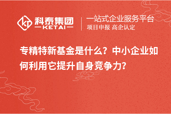 專精特新基金是什么？中小企業(yè)如何利用它提升自身競爭力？