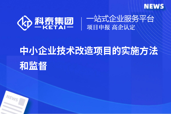 中小企業(yè)技術改造項目的實施方法和監(jiān)督