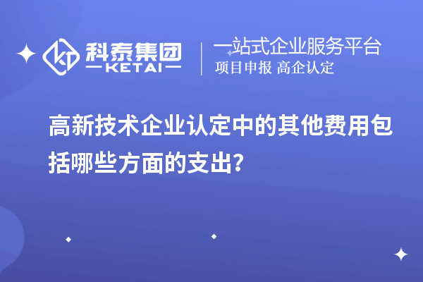 高新技術(shù)企業(yè)認(rèn)定中的其他費(fèi)用包括哪些方面的支出？
