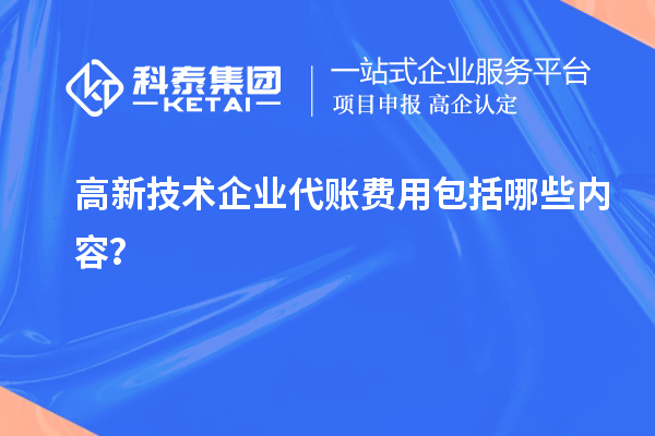 高新技術企業(yè)代賬費用包括哪些內(nèi)容？