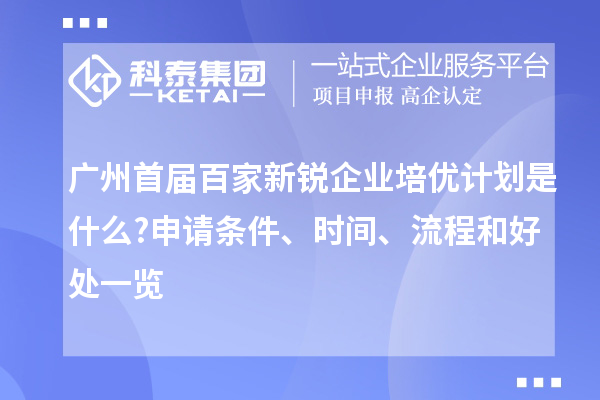廣州首屆百家新銳企業(yè)培優(yōu)計(jì)劃是什么?申請(qǐng)條件、時(shí)間、流程和好處一覽