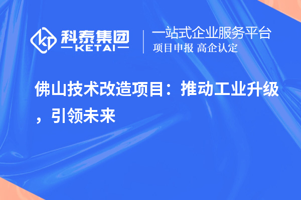 佛山技術(shù)改造項(xiàng)目：推動(dòng)工業(yè)升級(jí)，引領(lǐng)未來(lái)
