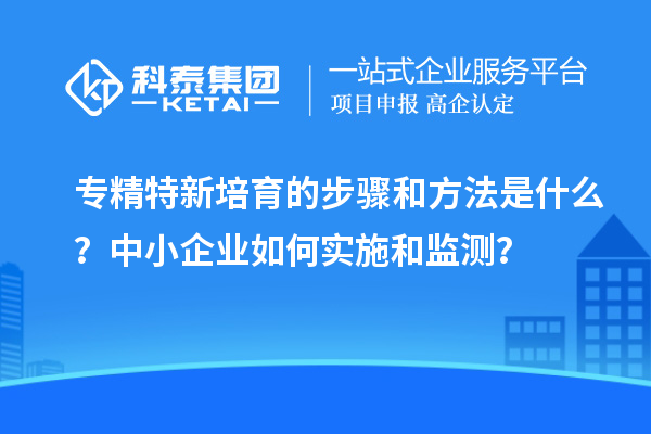 專(zhuān)精特新培育的步驟和方法是什么？中小企業(yè)如何實(shí)施和監(jiān)測(cè)？