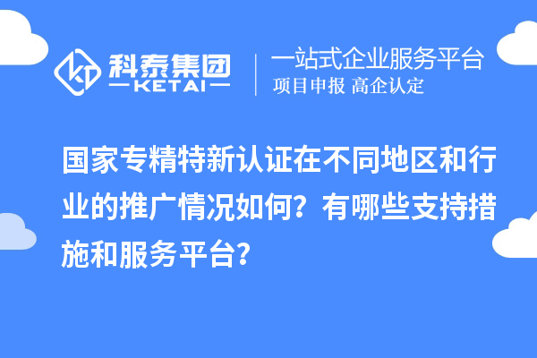 國(guó)家專精特新認(rèn)證在不同地區(qū)和行業(yè)的推廣情況如何？有哪些支持措施和服務(wù)平臺(tái)？