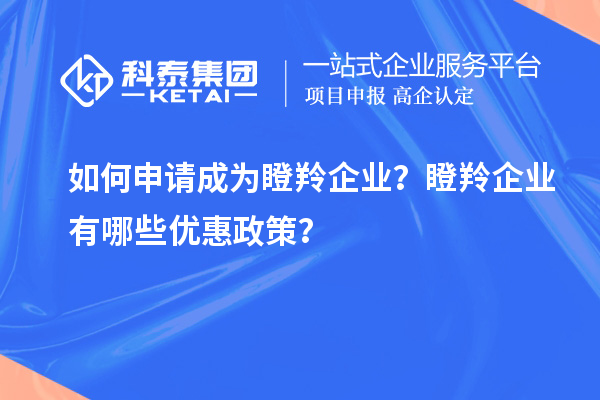 如何申請成為瞪羚企業(yè)？瞪羚企業(yè)有哪些優(yōu)惠政策？