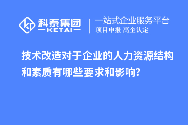 技術(shù)改造對于企業(yè)的人力資源結(jié)構(gòu)和素質(zhì)有哪些要求和影響？