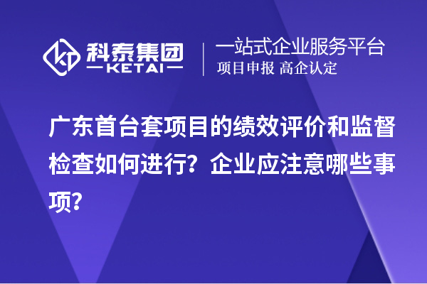 廣東首臺套項目的績效評價和監(jiān)督檢查如何進行？企業(yè)應(yīng)注意哪些事項？