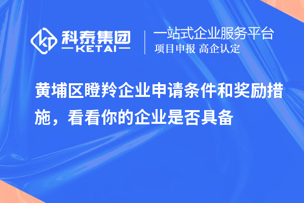 黃埔區(qū)瞪羚企業(yè)申請(qǐng)條件和獎(jiǎng)勵(lì)措施，看看你的企業(yè)是否具備