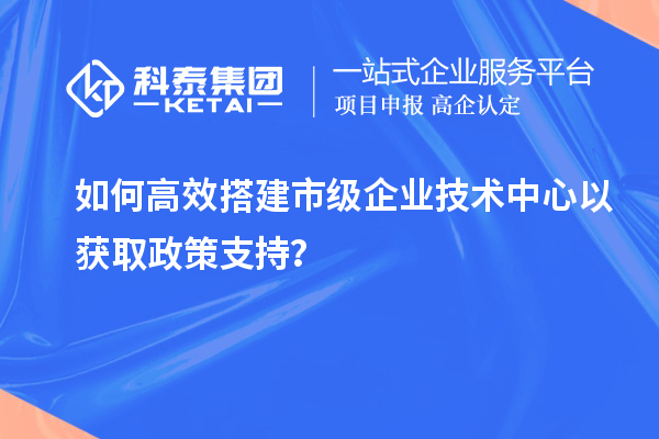 如何高效搭建市級企業(yè)技術(shù)中心以獲取政策支持？