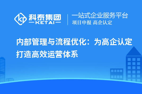 內部管理與流程優(yōu)化：為高企認定打造高效運營體系