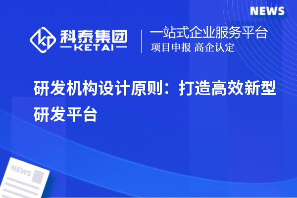 研發(fā)機(jī)構(gòu)設(shè)計(jì)原則：打造高效新型研發(fā)平臺