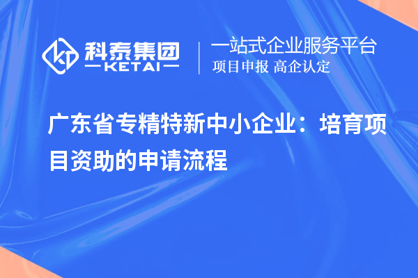 廣東省<a href=http://www.xljuanlianmen.com/fuwu/zhuanjingtexin.html target=_blank class=infotextkey>專精特新中小企業(yè)</a>：培育項目資助的申請流程