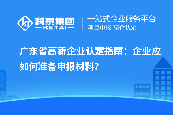 廣東省高新企業(yè)認(rèn)定指南：企業(yè)應(yīng)如何準(zhǔn)備申報材料？