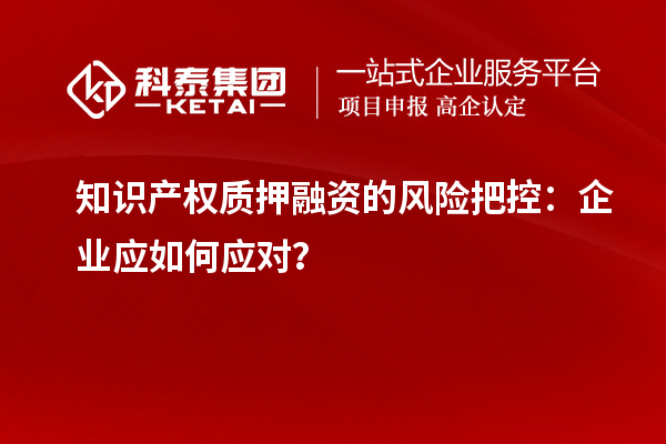 知識產(chǎn)權(quán)質(zhì)押融資的風險把控：企業(yè)應(yīng)如何應(yīng)對？