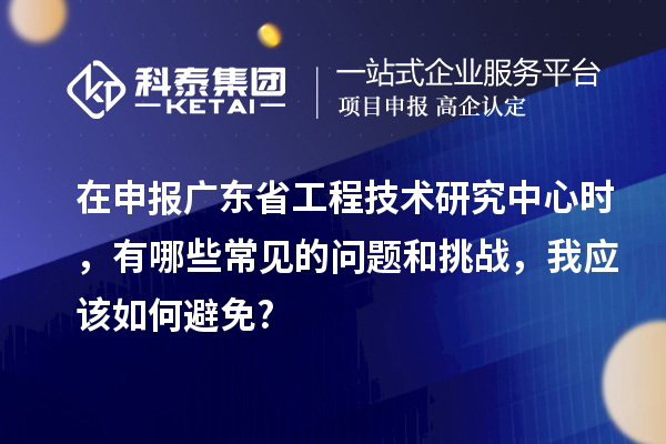 在申報廣東省工程技術(shù)研究中心時，有哪些常見的問題和挑戰(zhàn)，我應(yīng)該如何避免?
