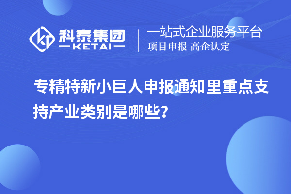 <a href=http://www.xljuanlianmen.com/fuwu/zhuanjingtexin.html target=_blank class=infotextkey>專精特新小巨人申報</a>通知里重點支持產(chǎn)業(yè)類別是哪些？