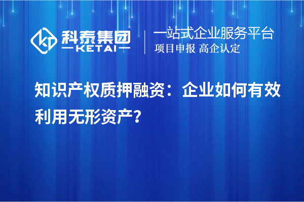知識(shí)產(chǎn)權(quán)質(zhì)押融資：企業(yè)如何有效利用無形資產(chǎn)？