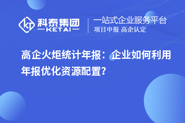 高企火炬統(tǒng)計年報：企業(yè)如何利用年報優(yōu)化資源配置？