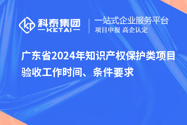 廣東省2024年知識(shí)產(chǎn)權(quán)保護(hù)類項(xiàng)目驗(yàn)收工作時(shí)間、條件要求