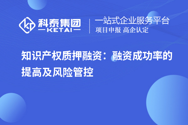 知識產(chǎn)權(quán)質(zhì)押融資：融資成功率的提高及風(fēng)險管控