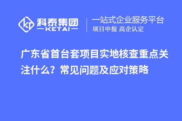 廣東省首臺套項(xiàng)目實(shí)地核查重點(diǎn)關(guān)注什么？常見問題及應(yīng)對策略