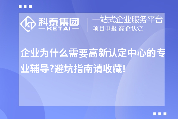 企業(yè)為什么需要高新認(rèn)定中心的專業(yè)輔導(dǎo)?避坑指南請(qǐng)收藏!