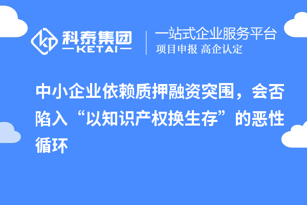 中小企業(yè)依賴質押融資突圍，會否陷入“以知識產(chǎn)權換生存”的惡性循環(huán)